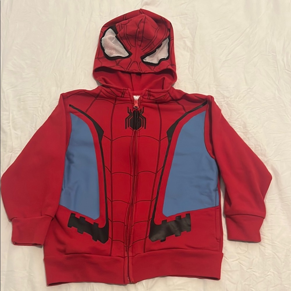 Kids Red and Blue Superhero Hoodie